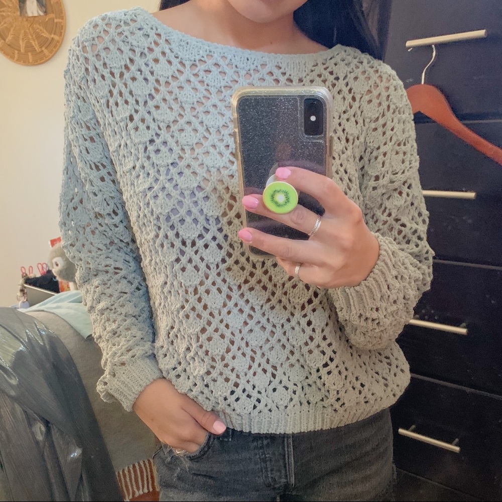 Moon & Madison Crochet Sweater